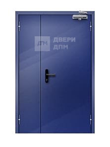 Глухая противопожарная дверь ДПМ-02 EI-30 полуторная без порога