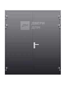 Противопожарная дверь EI-60 двупольная алюминиевая ДП-578